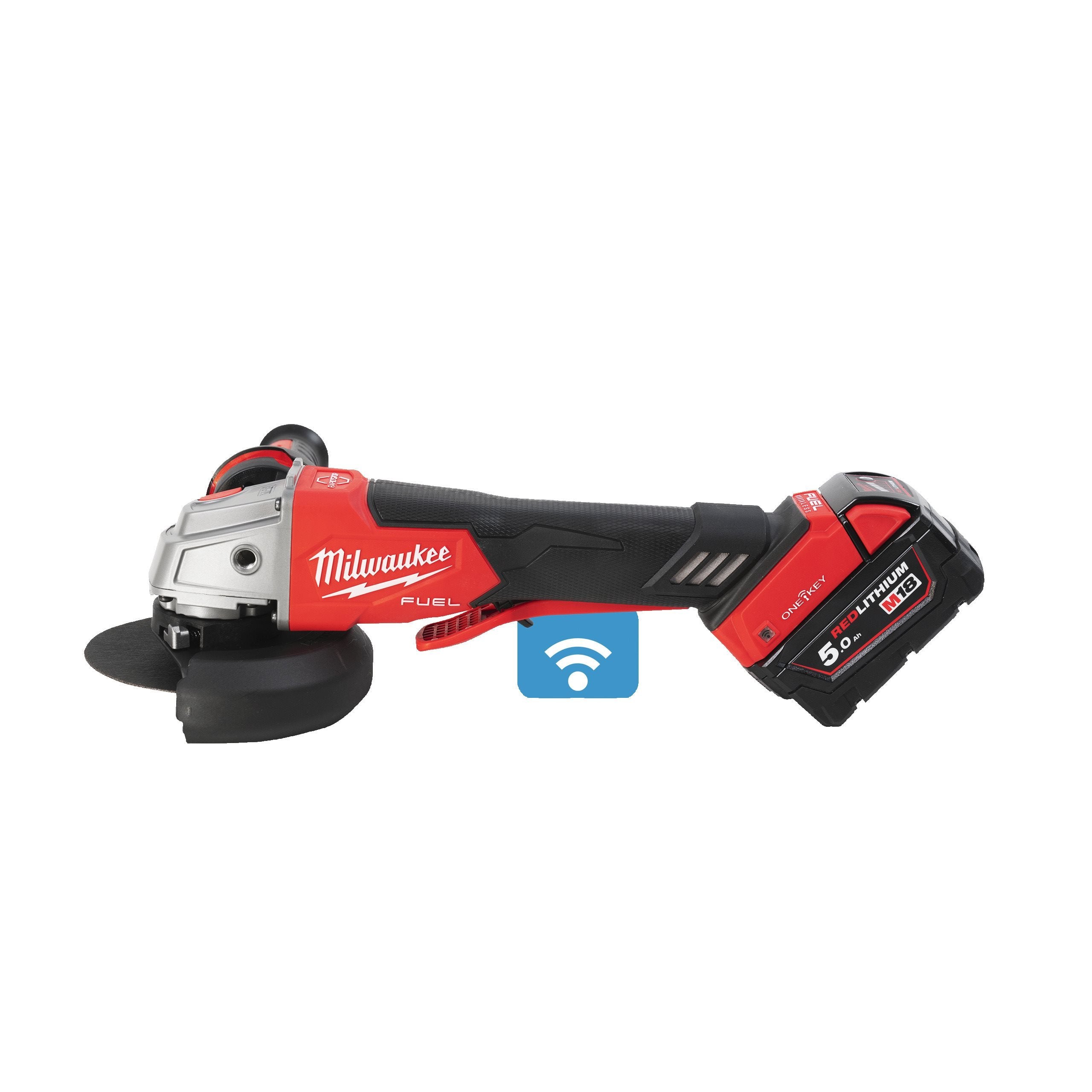 M18 FUEL™ ONE-KEY™ 125 mm braking angle grinder with slide switch