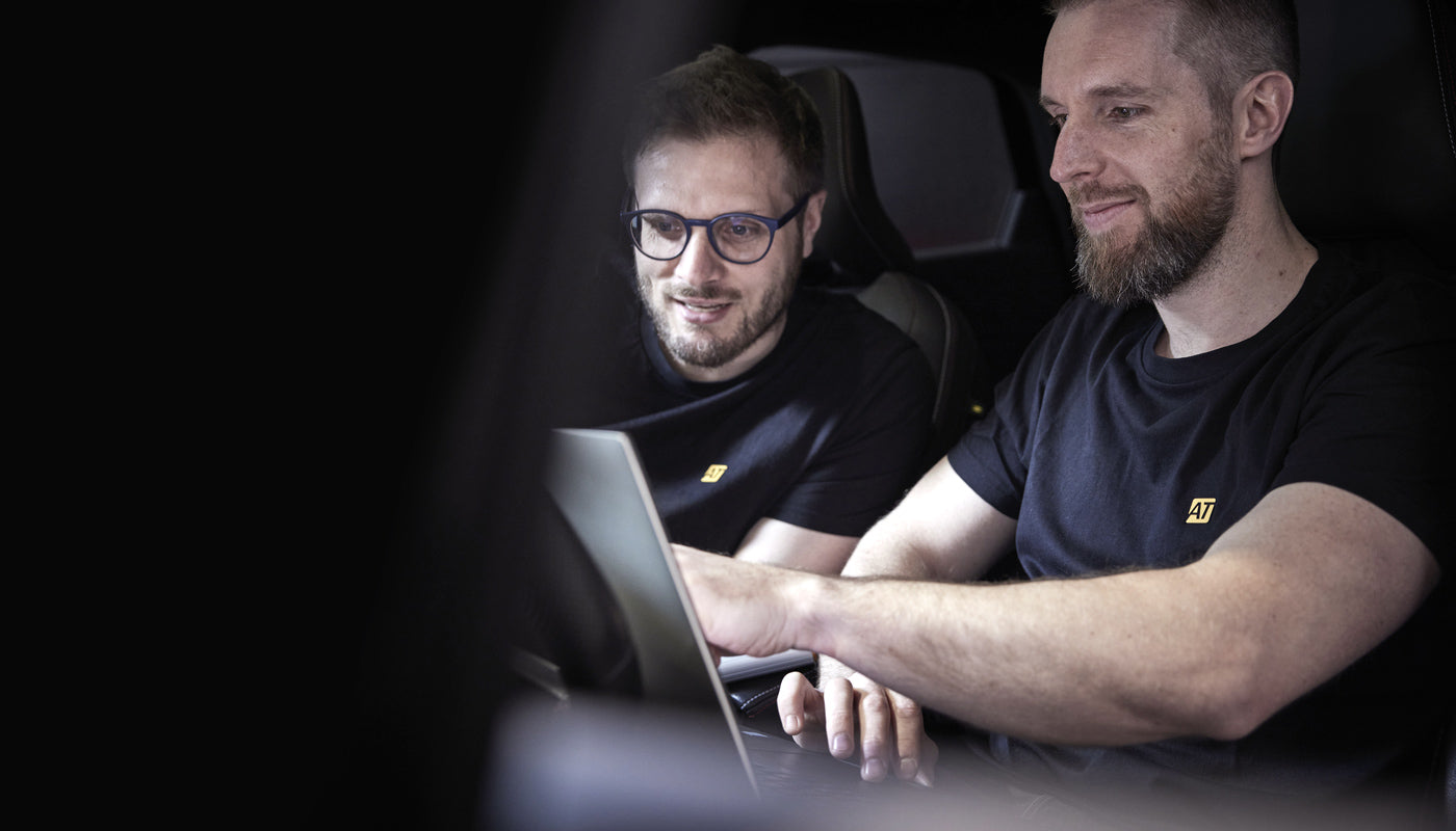 AutoTuner crew inside the car